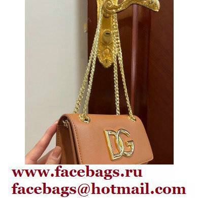 Dolce & Gabbana Calfskin 3.5 Chain phone bag Brown - Click Image to Close